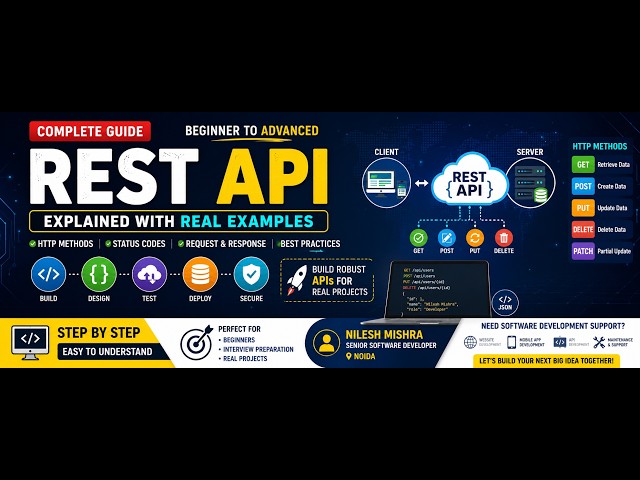 REST API Tutorial in Hindi | Complete REST API Guide for Beginners with Real Examples