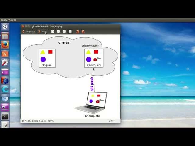 Tutorial Github y Freecad: Subiendo el llavero hola mundo: git push (6/10)