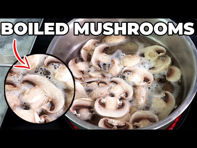 Boil your mushrooms, you'll thank you