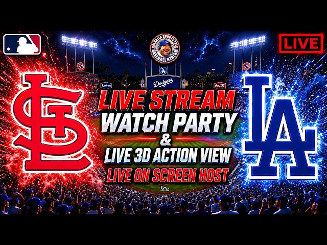 ⚾Los Angeles Dodgers vs St. Louis Cardinals 🔴 LIVE 🔴 MLB Watch Party & Live Game Reaction