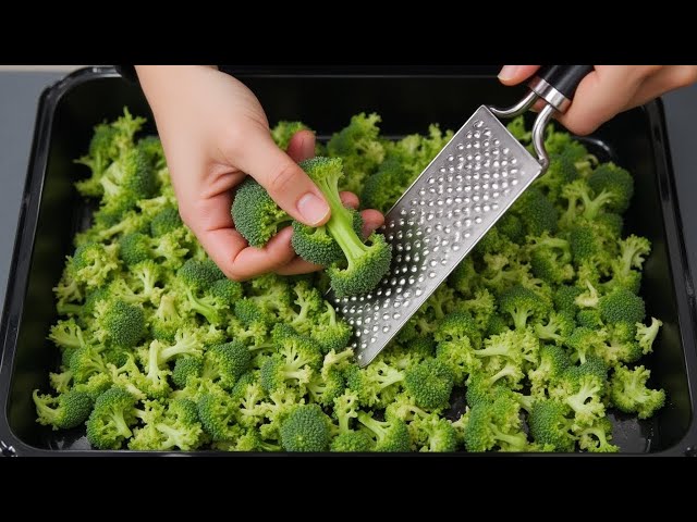 Just grate the broccoli! My grandmother from the countryside taught me this recipe!