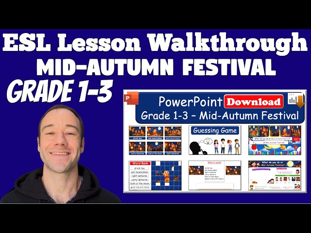 Mid-Autumn Festival ESL Lesson | Fun Interactive PowerPoint for Grades 1–3