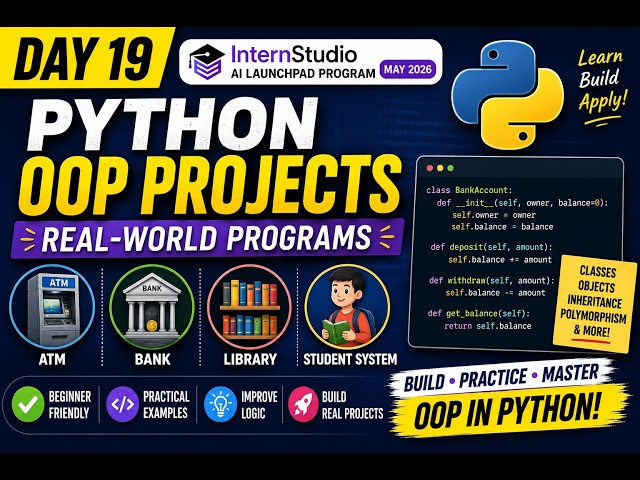 Day 19: Object-Oriented Programming (OOP) in Python | Classes, Objects, Inheritance & Polymorphism