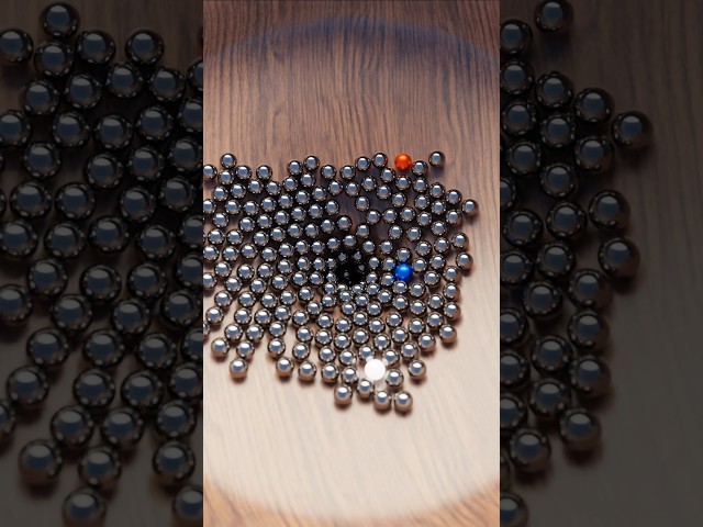 Which one is faster ? 🔵⚪️🔴 Motion Chrome Marble Run