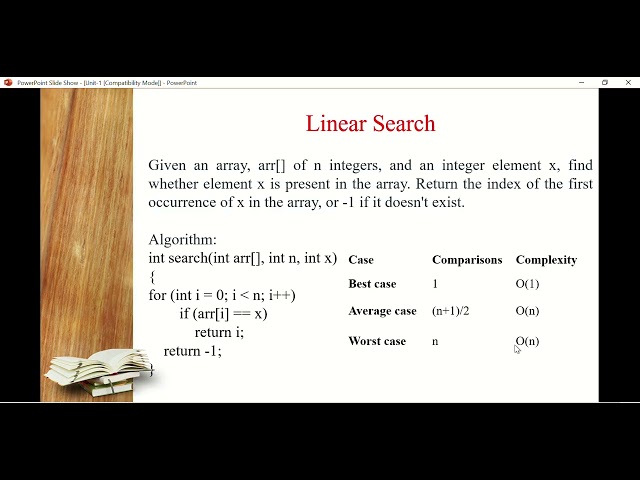 Time complexity(Linear search and Binary Search)