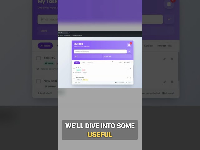 Build To-Do App from Scratch HTML CSS JavaScript - Part 1 #shorts #trend #javascript #html #code