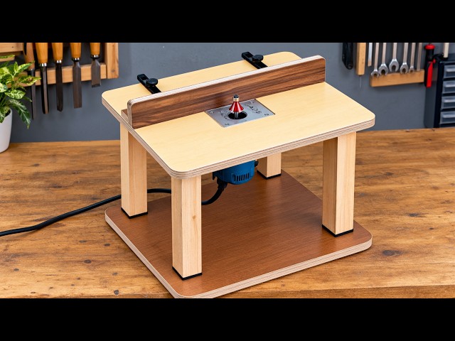 I Built a Mini Benchtop Router Table |  Compact Benchtop Router Table Build