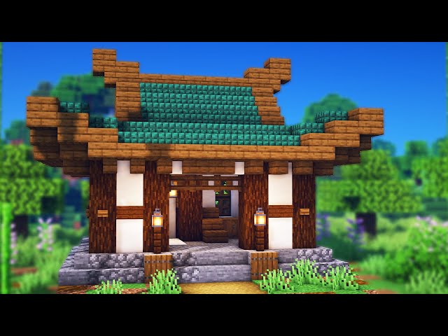 Minecraft: Japanese House Tutorial | How to Build a Japanese House