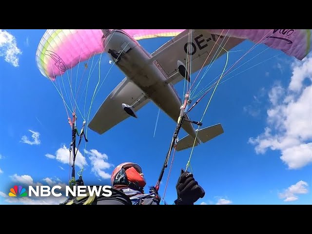Paraglider speaks out after surviving mid-air collision with plane
