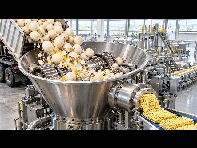 Inside a Massive Millions Ostrich Egg Noodle Factory | How It’s Made