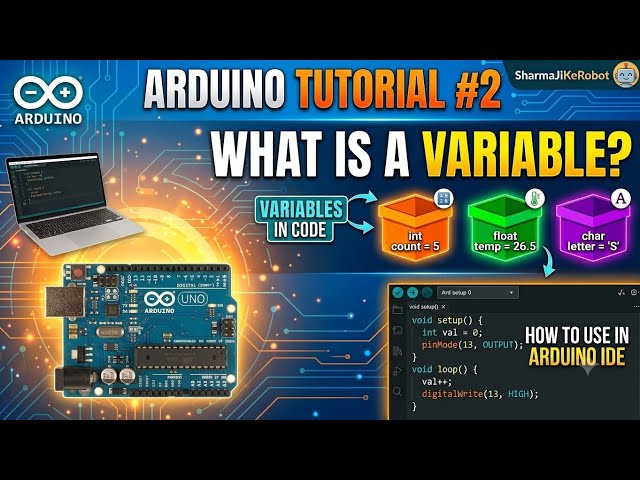 Arduino tutorial- 02 , 🔥 What is a Variable in Arduino Programming? 