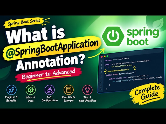 What Happens Behind @SpringBootApplication? Explained with Diagrams #video
