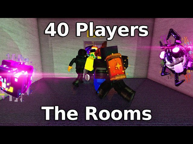 40 Players no THE ROOMS (Encontrei GLITCH FRAGMENT) DOORS 👁️
