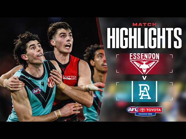 Essendon v Port Adelaide Highlights | Round 24, 2026 | AFL