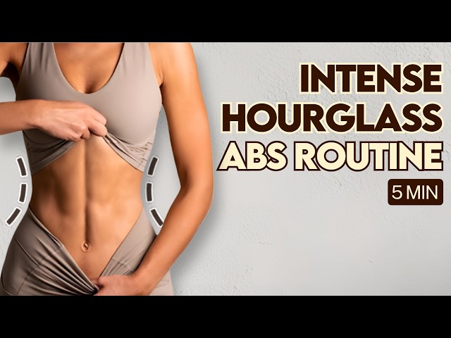 Hourglass Abs Burn in 5 Min with Lilly Sabri (Intense Abs Routine)