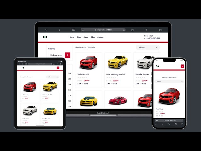 Web Mastery: Build Mechanic Website with HTML/CSS/JS - Shop Page