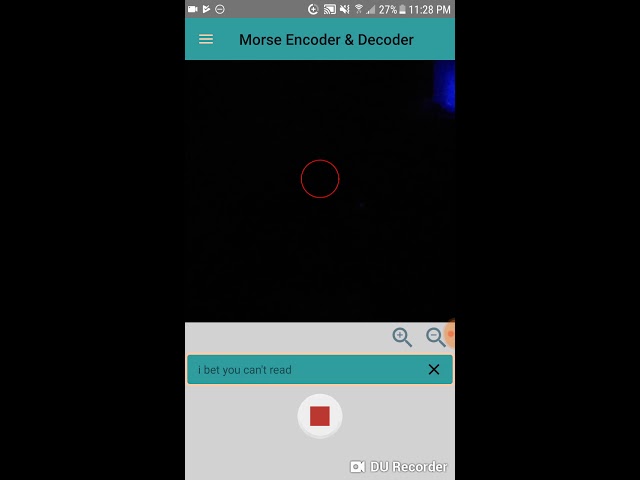 Decode Morse code using phone camera