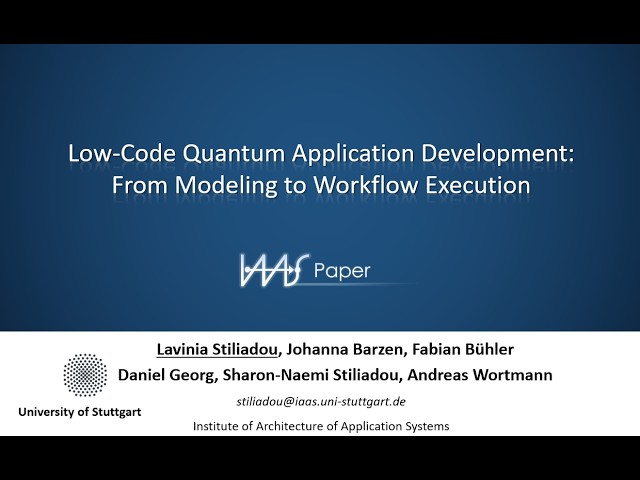 CLOSER Journal 2026 - Low-Code Quantum Application Development: From Modeling to Workflow Execution