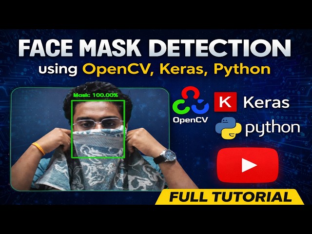 Face Mask Detection using OpenCV, Keras, Python | Face Detection Using OpenCV Python