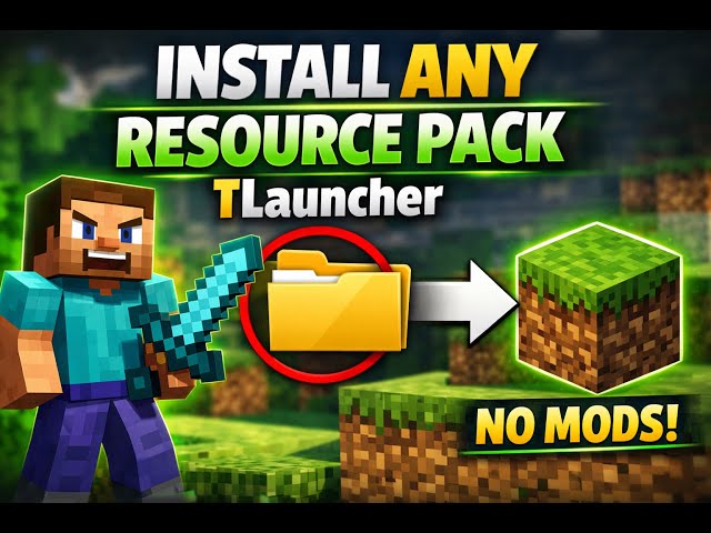 Install Any Resource Pack in TLauncher minecraft - Full Tutorial