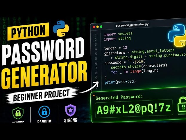 I Built a Password Generator Using Python 🔥😱