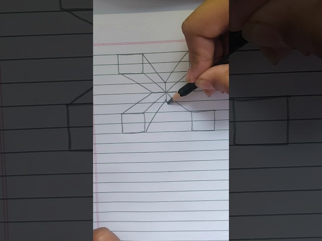 3D things to draw when bored ✨ #art #drawing #3d #tutorial #sketch #shorts #viral