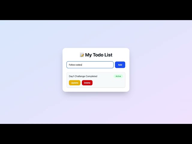 Day 1: Todo App for Your Resume | React + Spring Boot Full Stack Project