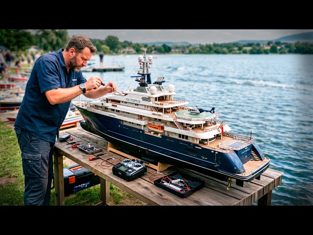 MAN SPENDS 13 MONTHS Building a Massive OCTOPUS SUPERYACHT RC Model