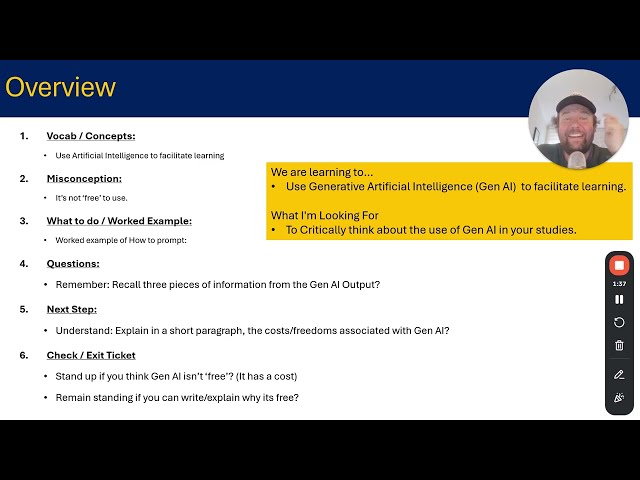 Rudducks Microlesson 1: Is Gen AI Free to Use     18 August 2026
