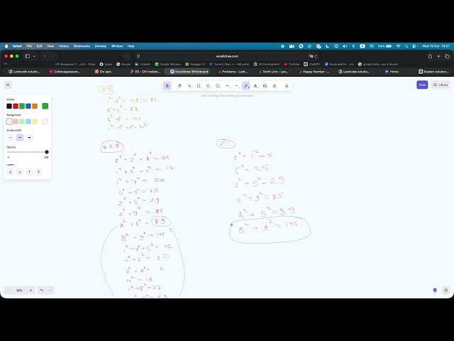 LeetCode 202 (Happy number)