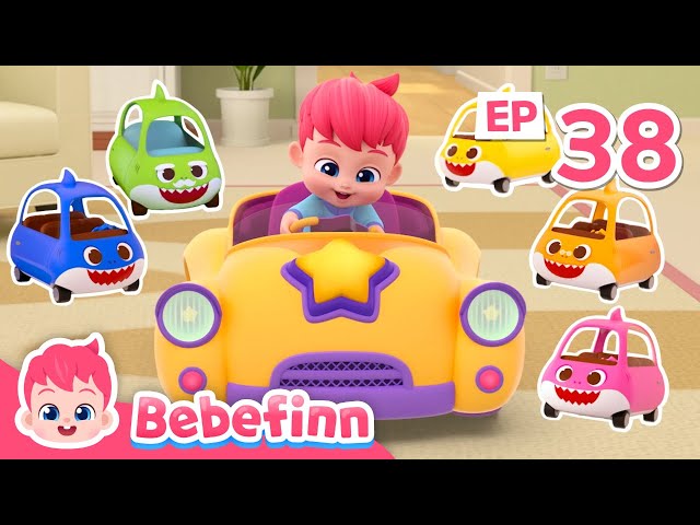 Run Away Baby Car!🚗 | EP38 | Baby Shark Doo Doo Doo | Bebefinn Songs for Kids | Nursery Rhymes