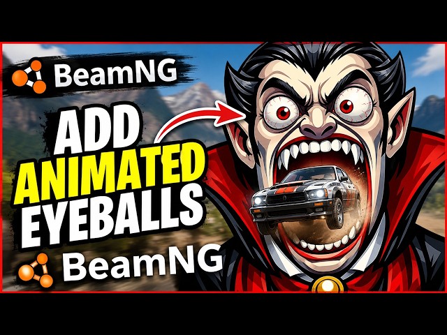 Add Animated Eyes to 2D Props in BeamNG.drive | Blender + BeamNG Tutorial