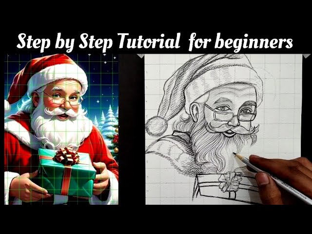 How To Draw Santa Claus Easy | Christmas Drawing | Santa Claus Drawing Step by Step Tutorial 