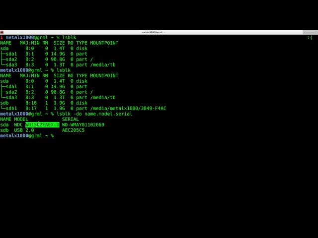Hard Drive Info in the Linux Shell tutorial