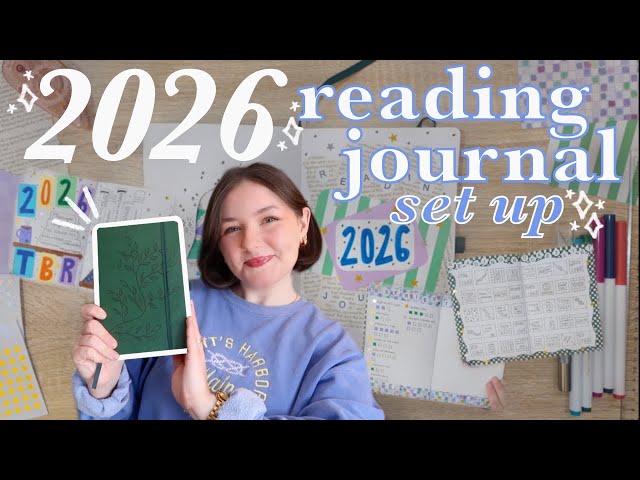 my 2026 reading journal setup: supplies + spread ideas