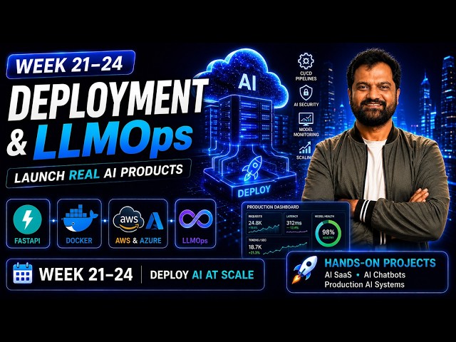 Deploy AI Like a Pro 🚀 | FastAPI, Docker, AWS & LLMOps (Week 21-24)