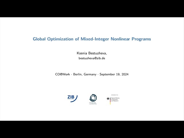 Global Optimization of Mixed Integer Nonlinear Programs
