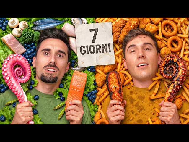 MANGIO solo FRITTO vs CRUDO per UNA SETTIMANA! 🍟