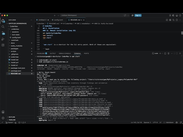 CoderMax - AI Coding Agent Template for Your Terminal | Full Source Code