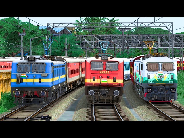 TRAINS HEAVY TRAFFIC IN RAILWAY STATION | BUMPY RAILROAD | Train Simulator | Railwork | NTG GAMING