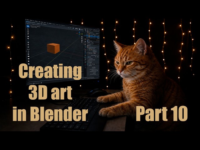 Creating 3D Art live in Blender 🟠Finishing Foliage 🟠 Rock Gen 🟠 Part 10