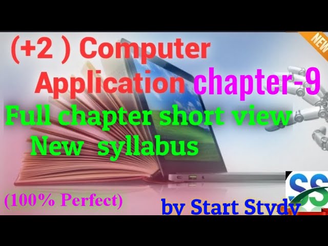 12th standard computer application chapter -9 short view on 2020