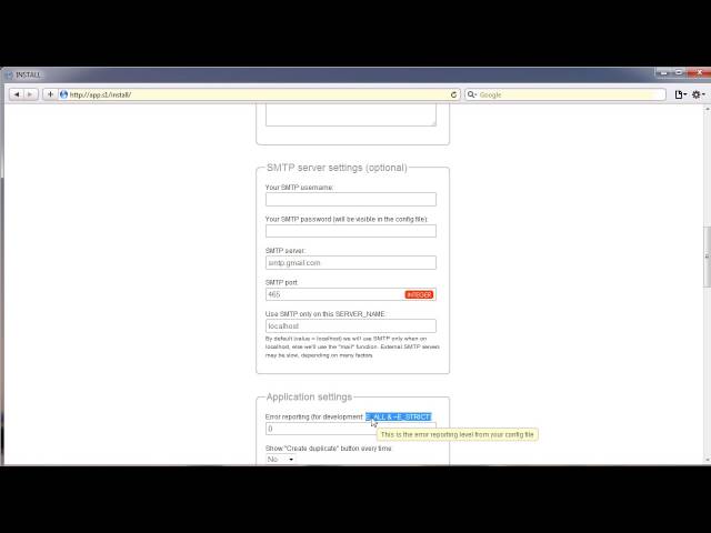 PHP Admin Panel - easy install