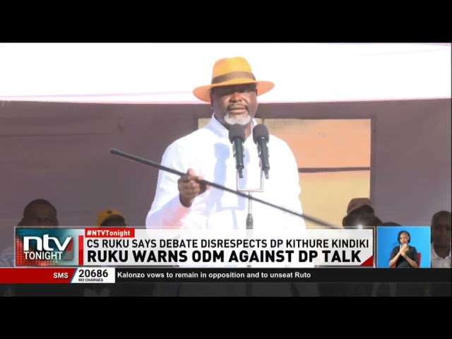 CS Ruku says ODM leaders’ debate on DP position disrespects Kindiki