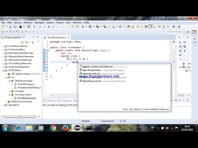 Even Number using while loop and if condition #javaprogrammer