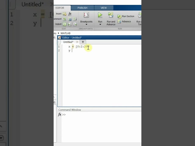 Plotting  graph in Matlab