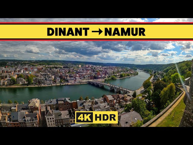 【4K】Bicycle Journey | Dinant to Namur | 4K | SLOW TV | Travel | Belgium