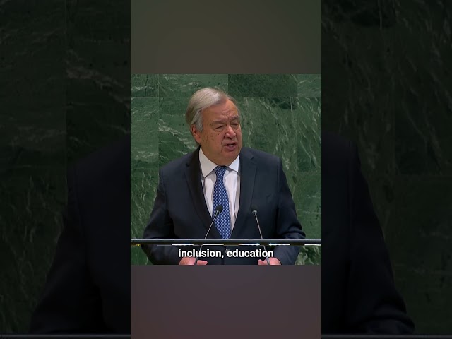 #UN Secretary-General outlines 2026 priorities, urges united and inclusive societies.