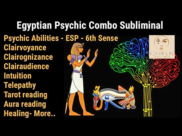 🔮 Egyptian Psychic Combo subliminal 🔮 Awaken Clairvoyance, ESP, Healing, Telepathy, Tarot reading