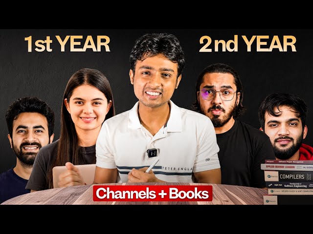 I Wish Every B.Tech Student Knew These *FREE Resources* 😱|| YouTube channel + Books